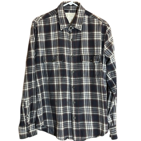 Aeropostale Plaid Button Down Lightweight Flannel Shirt w/ Button Chest Pockets - Picture 1 of 9